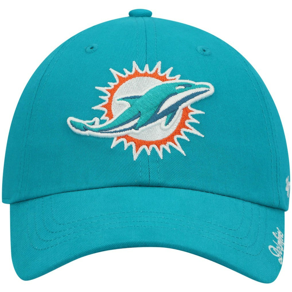 Miami Dolphins '47 Women's Miata Clean Up Primary Adjustable Hat Aqua | 47 brand