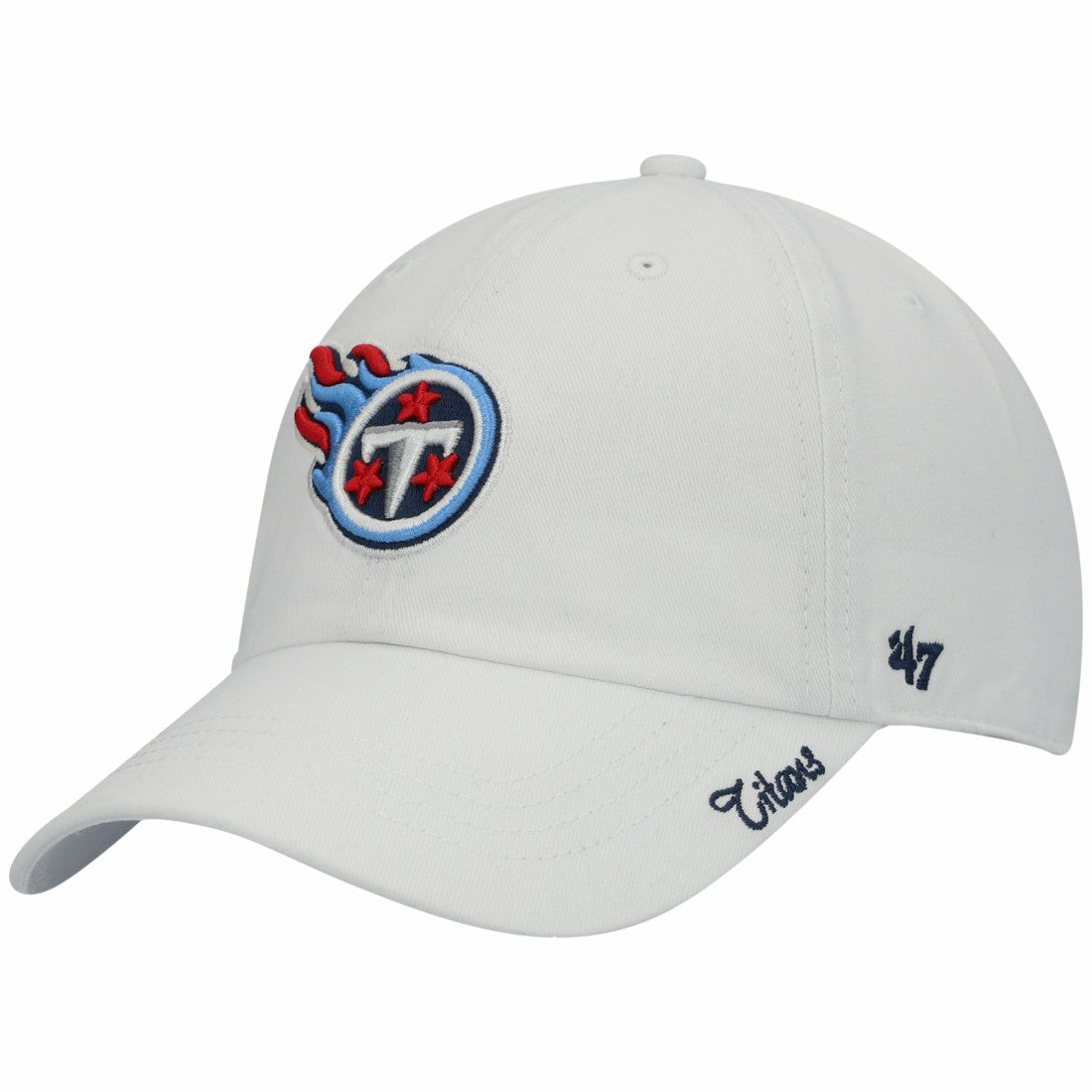 Tennessee Titans '47 Women's Team Miata Clean Up Adjustable Hat White | 47 brand