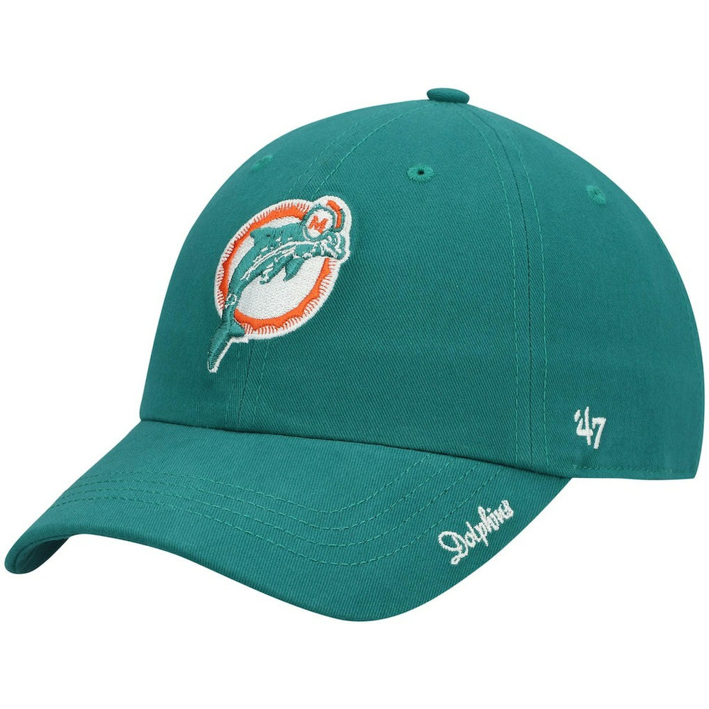 Miami Dolphins '47 Women's Miata Clean Up Adjustable Hat Aqua | 47 brand
