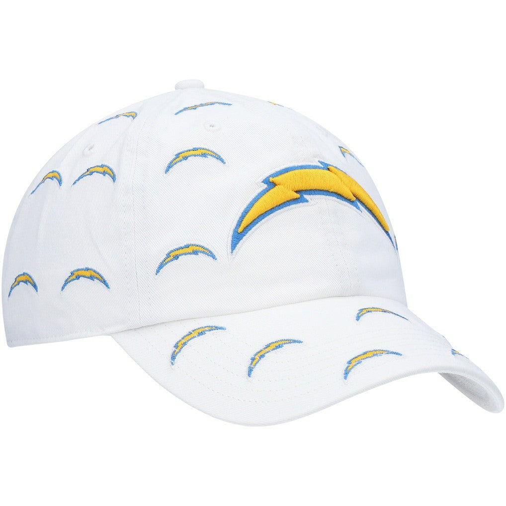 Los Angeles Chargers '47 Women's Team Confetti Clean Up Adjustable Hat White | 47 brand