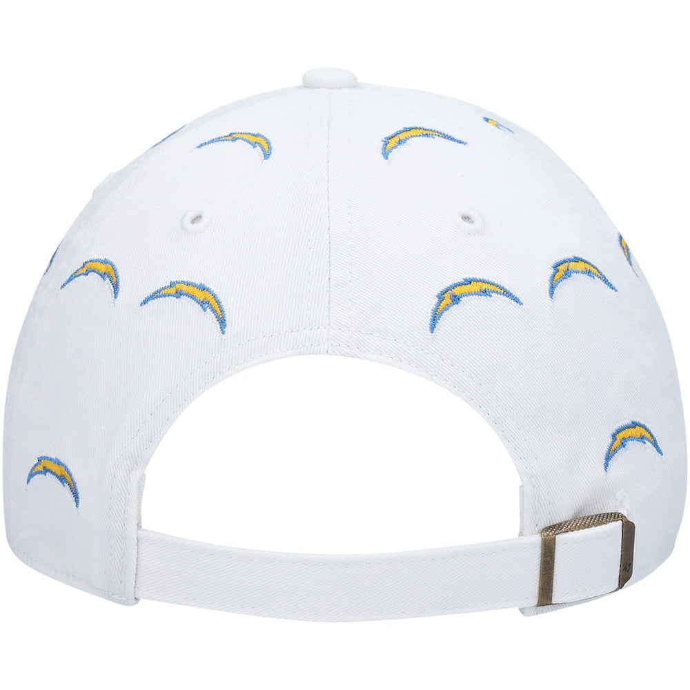 Los Angeles Chargers '47 Women's Team Confetti Clean Up Adjustable Hat White | 47 brand
