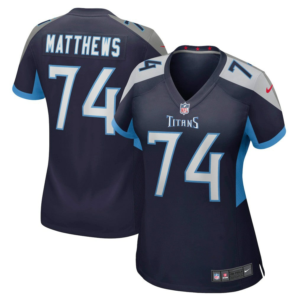 Bruce Matthews Tennessee Titans Women's Retired Player Jersey Navy | Nike for Sale