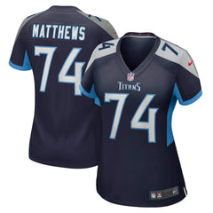 Bruce Matthews Tennessee Titans Women's Retired Player Jersey Navy | Nike for Sale