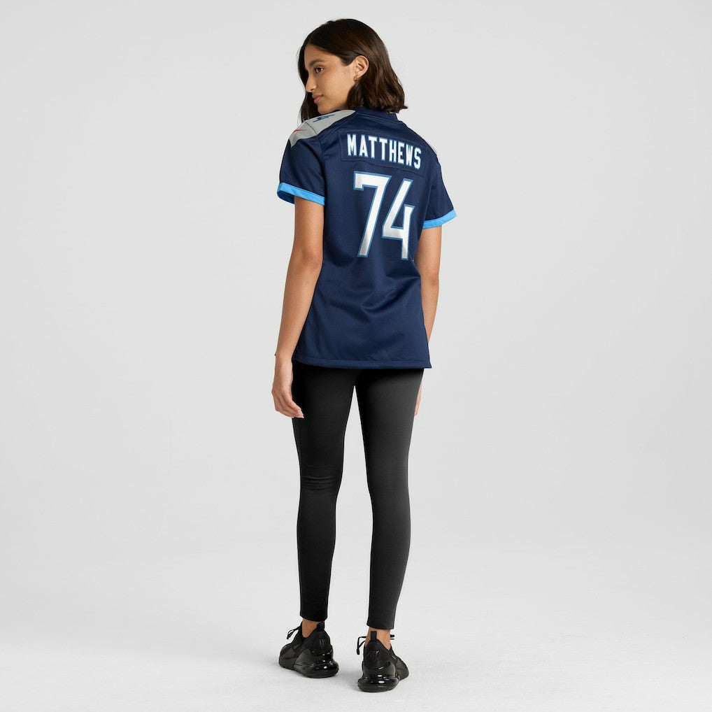 Bruce Matthews Tennessee Titans Women's Retired Player Jersey Navy | Nike for Sale