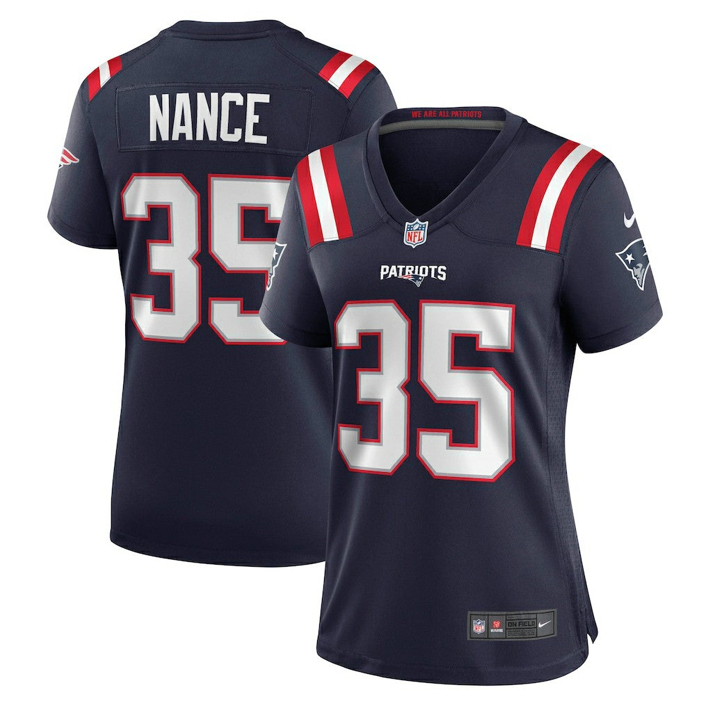 Jim Nance New England Patriots Women's Retired Player Jersey Navy | Nike for Sale