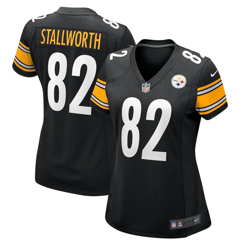 John Stallworth Pittsburgh Steelers Women's Retired Player Jersey Black | Nike for Sale