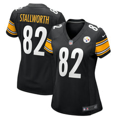 John Stallworth Pittsburgh Steelers Women's Retired Player Jersey Black | Nike for Sale