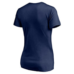 Atlanta Falcons Women's Red White and Team V-Neck T-Shirt Navy | NFL