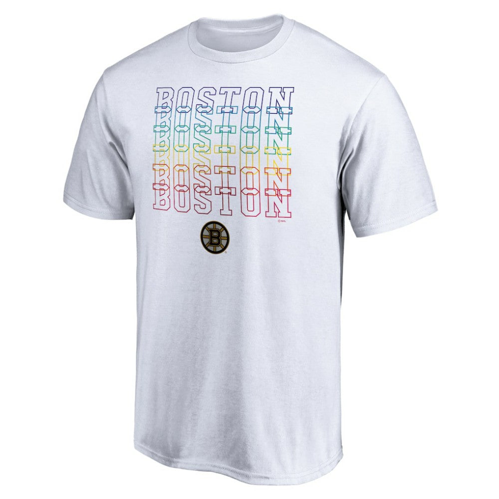 Boston Bruins City Pride T-Shirt - White - NHL