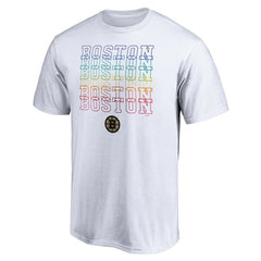Boston Bruins City Pride T-Shirt - White - NHL
