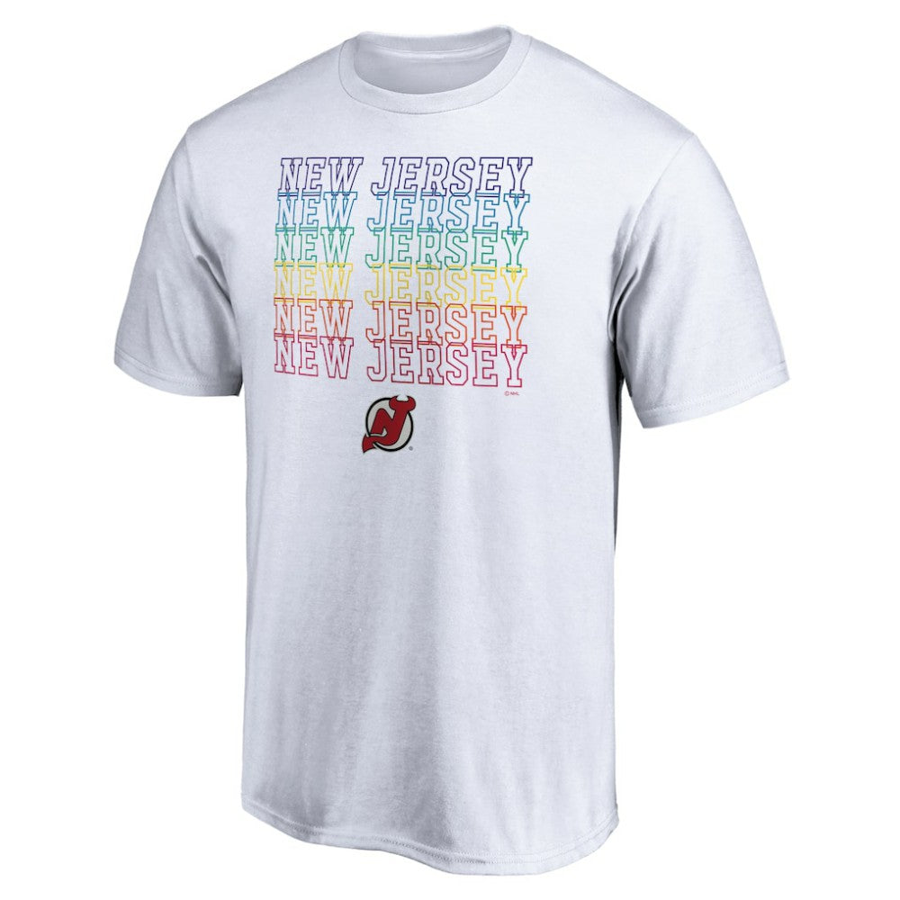 New Jersey Devils City Pride T-Shirt - White - NHL