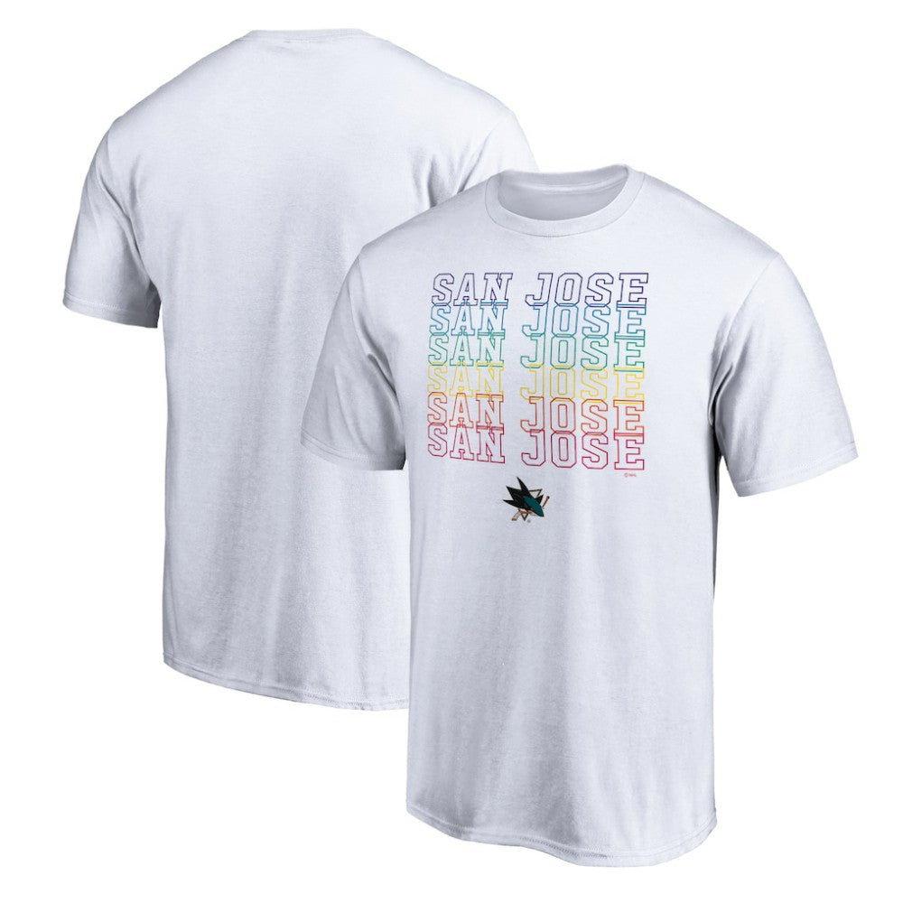 San Jose Sharks City Pride T-Shirt - White - NHL