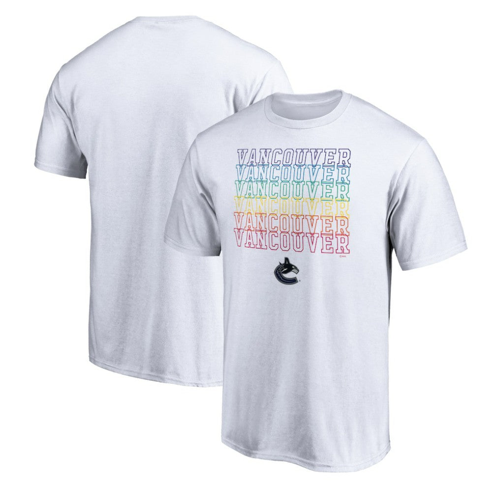 Vancouver Canucks City Pride T-Shirt - White - NHL