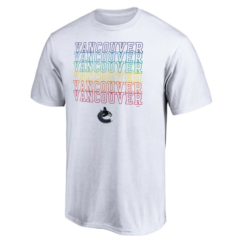 Vancouver Canucks City Pride T-Shirt - White - NHL