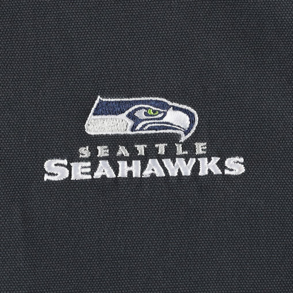 Seattle Seahawks Dunbrooke Big & Tall Dakota Canvas Hoodie Full-Zip Jacket Charcoal | NFL