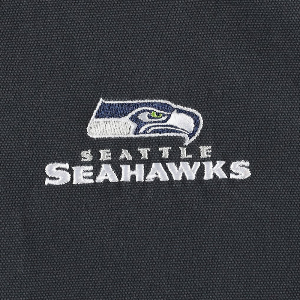 Seattle Seahawks Dunbrooke Big & Tall Dakota Canvas Hoodie Full-Zip Jacket Charcoal | NFL