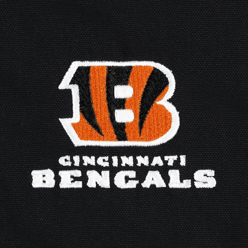 Cincinnati Bengals Dunbrooke Big & Tall Dakota Canvas Hoodie Full-Zip Jacket Black | NFL