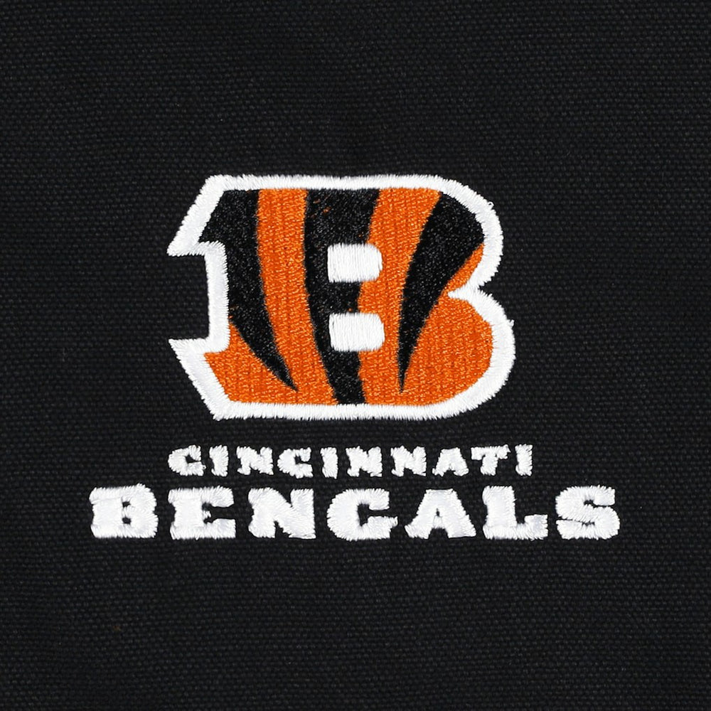 Cincinnati Bengals Dunbrooke Big & Tall Dakota Canvas Hoodie Full-Zip Jacket Black | NFL