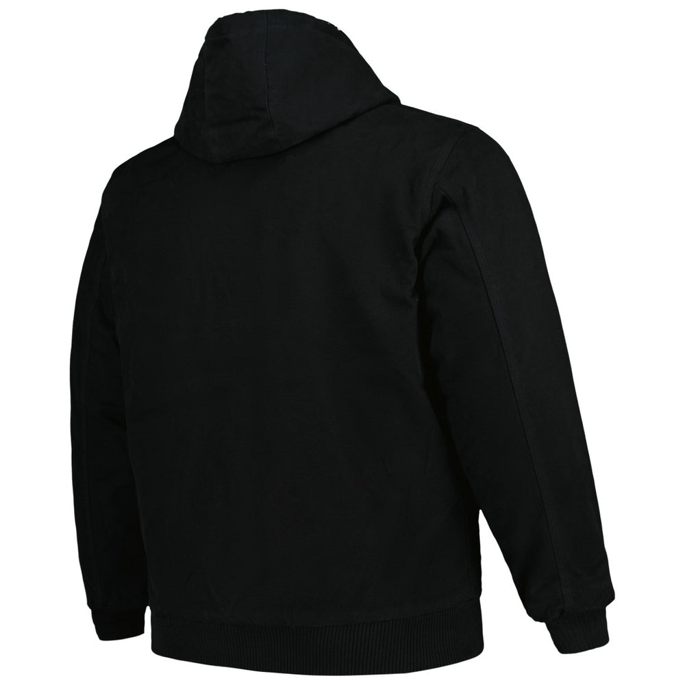 Tampa Bay Buccaneers Dunbrooke Big & Tall Dakota Canvas Hoodie Full-Zip Jacket Black | NFL