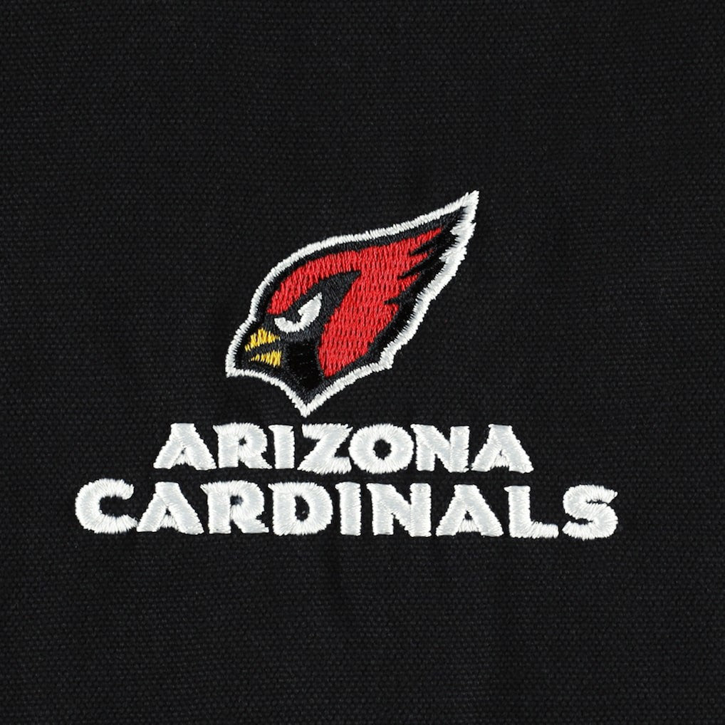 Arizona Cardinals Dunbrooke Big & Tall Dakota Canvas Hoodie Full-Zip Jacket Black | NFL