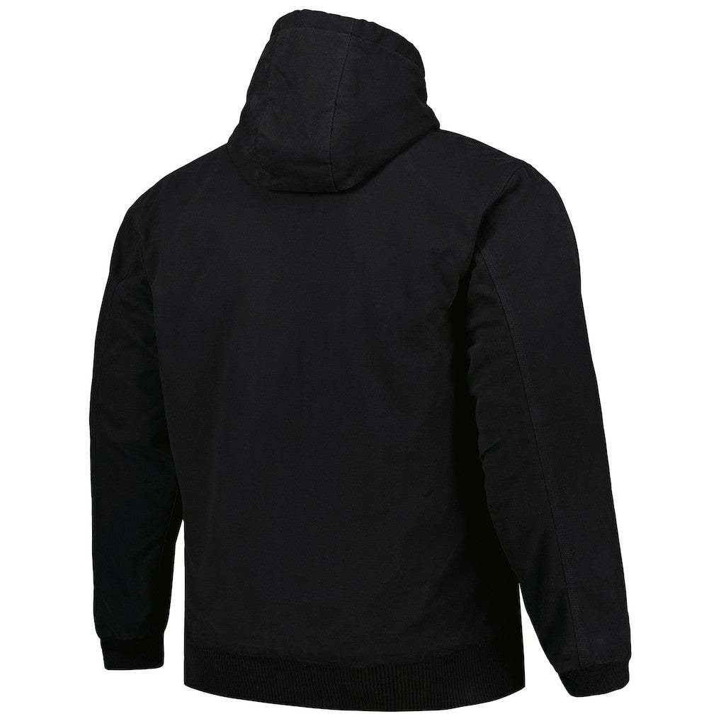 Las Vegas Raiders Dunbrooke Big & Tall Dakota Canvas Hoodie Full-Zip Jacket Black | NFL
