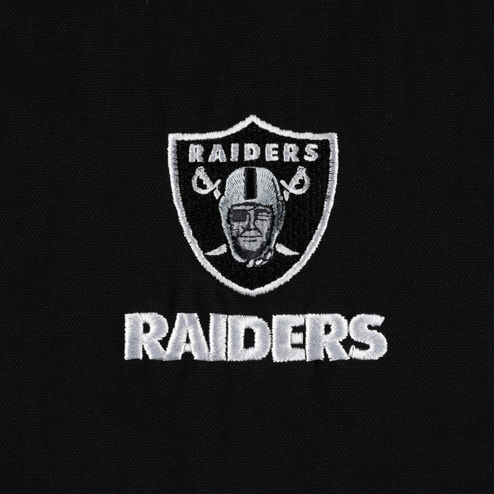 Las Vegas Raiders Dunbrooke Big & Tall Dakota Canvas Hoodie Full-Zip Jacket Black | NFL