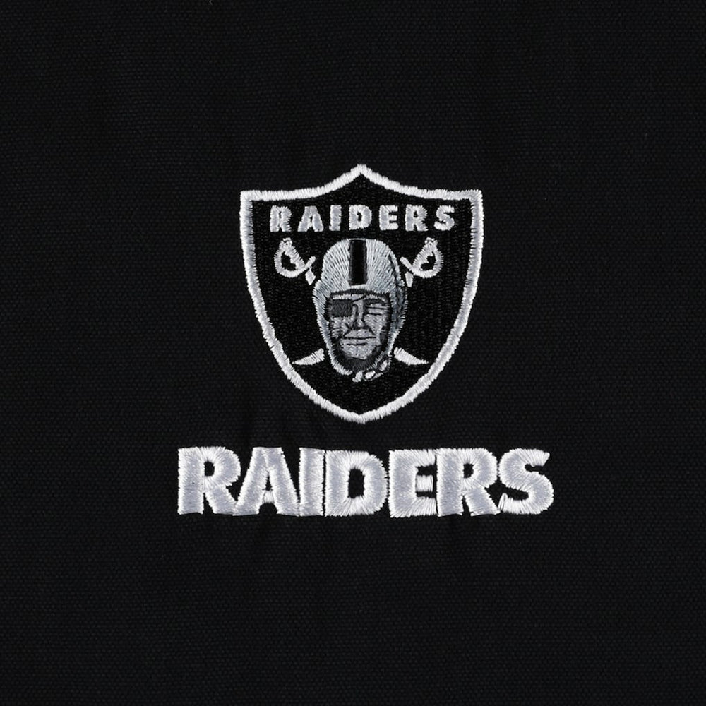 Las Vegas Raiders Dunbrooke Big & Tall Dakota Canvas Hoodie Full-Zip Jacket Black | NFL