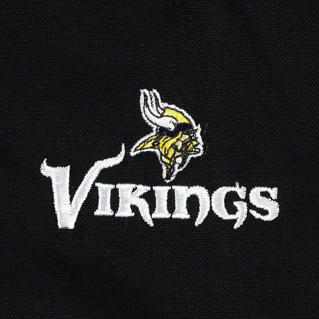 Minnesota Vikings Dunbrooke Big & Tall Dakota Canvas Hoodie Full-Zip Jacket Black | NFL