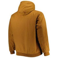 Buffalo Bills Dunbrooke Big & Tall Dakota Canvas Hoodie Full-Zip Jacket Tan | NFL