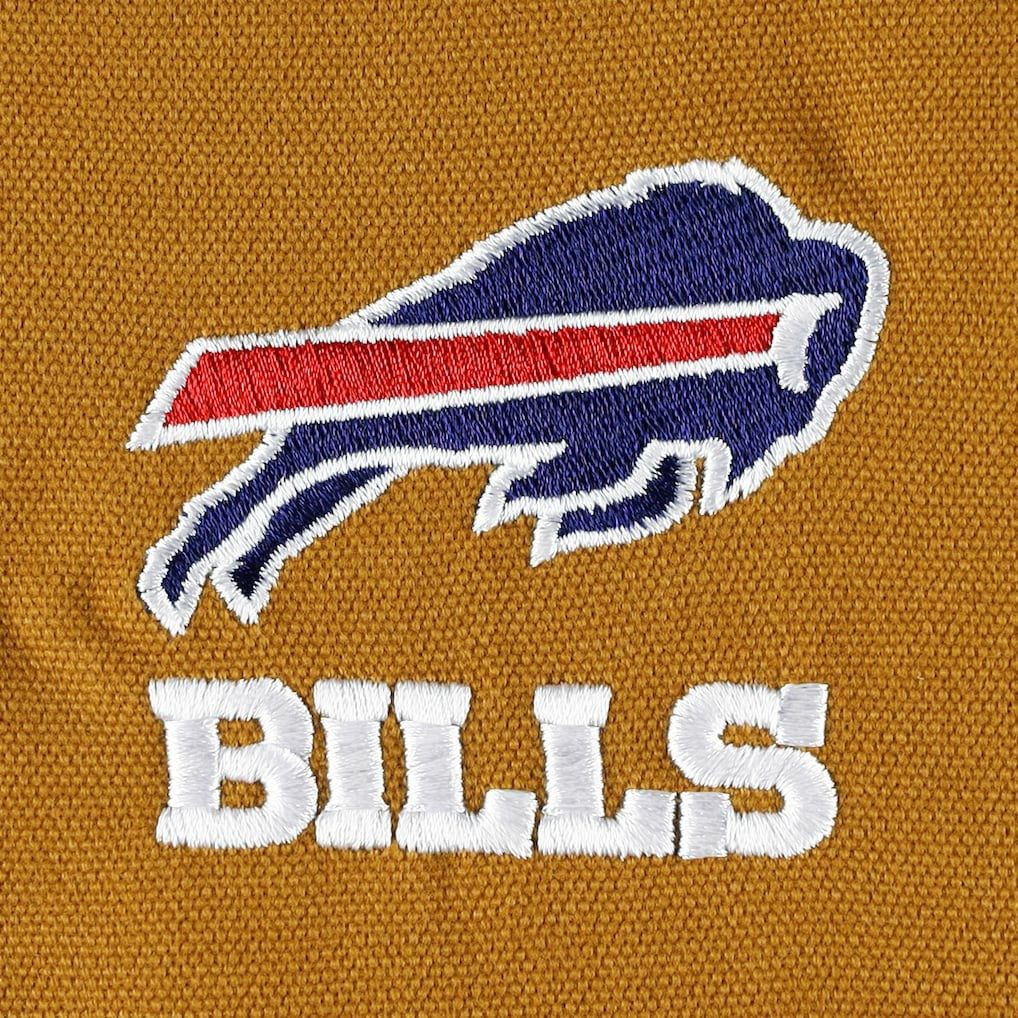 Buffalo Bills Dunbrooke Big & Tall Dakota Canvas Hoodie Full-Zip Jacket Tan | NFL