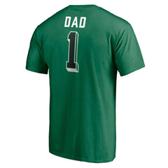 Dallas Stars Number One Dad Logo T-Shirt - Green - NHL