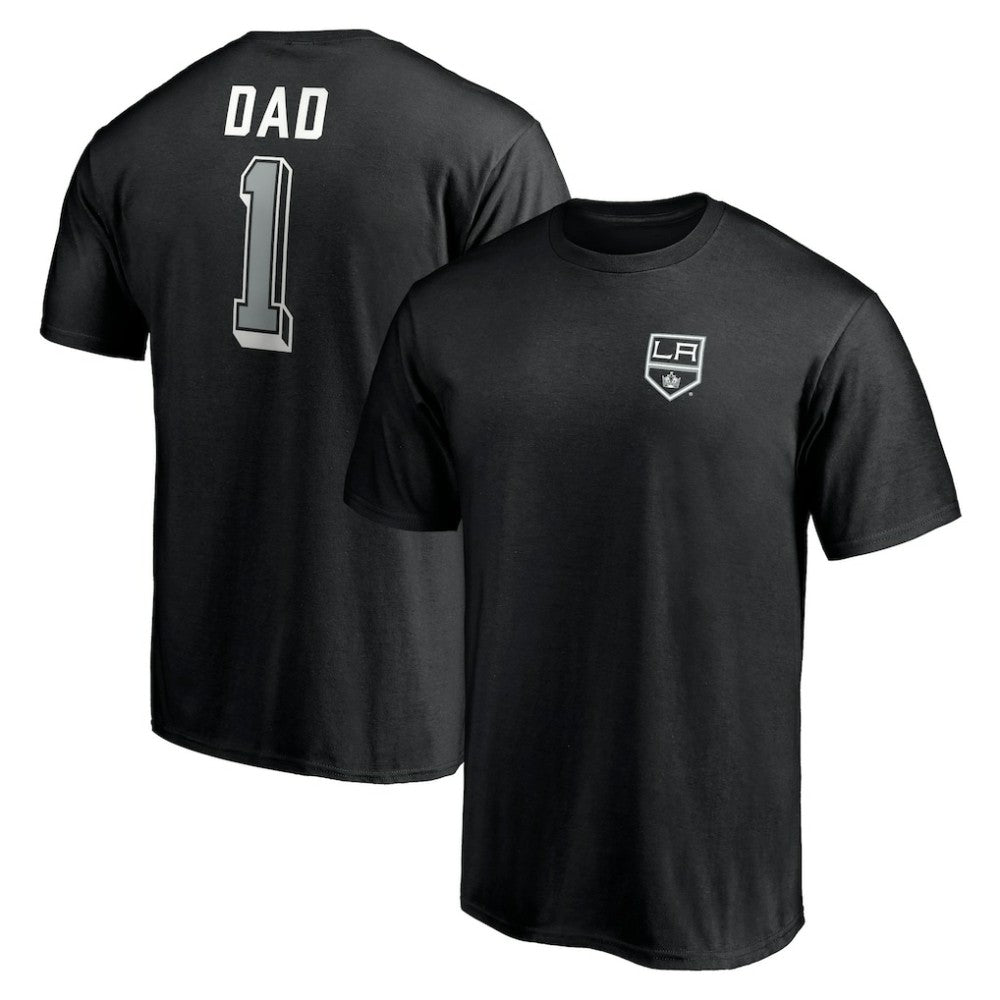 Los Angeles Kings Number One Dad Logo T-Shirt - Black - NHL