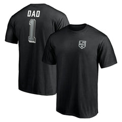 Los Angeles Kings Number One Dad Logo T-Shirt - Black - NHL