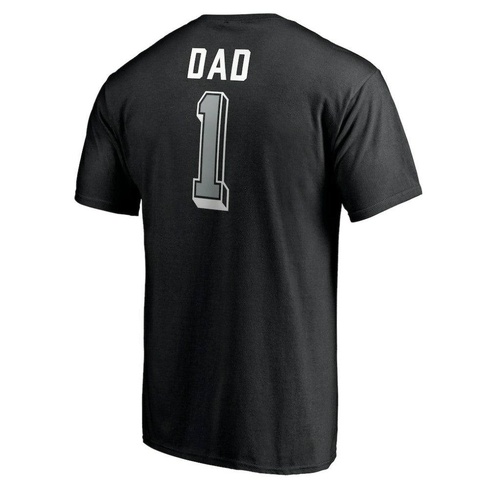 Los Angeles Kings Number One Dad Logo T-Shirt - Black - NHL