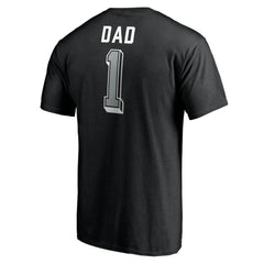 Los Angeles Kings Number One Dad Logo T-Shirt - Black - NHL