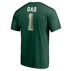 Minnesota Wild Number One Dad Logo T-Shirt - Green - NHL