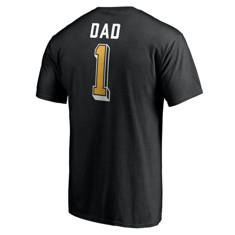 Pittsburgh Penguins Number One Dad Logo T-Shirt - Black - NHL