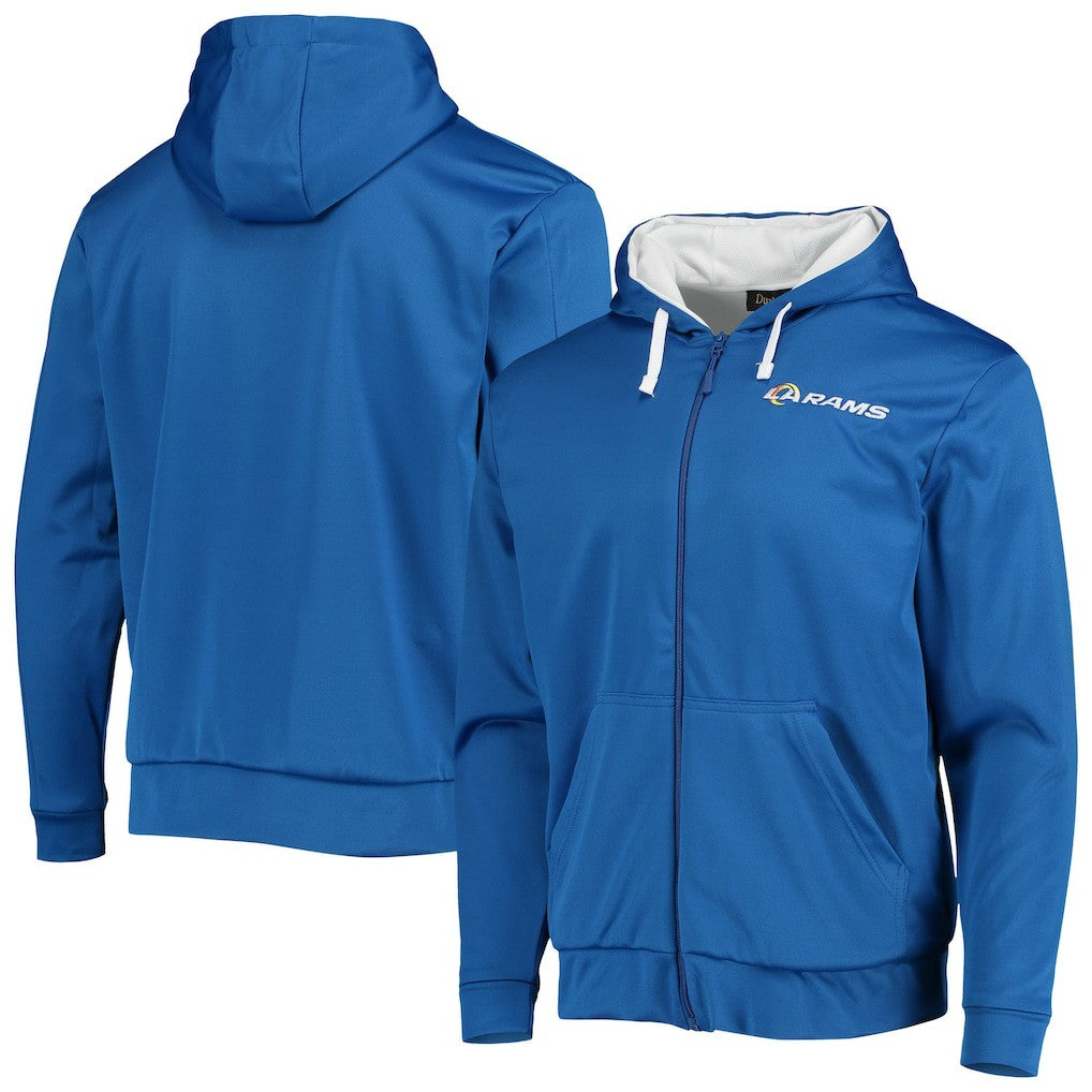 Los Angeles Rams Dunbrooke Apprentice Full-Zip Hoodie Royal/White | NFL