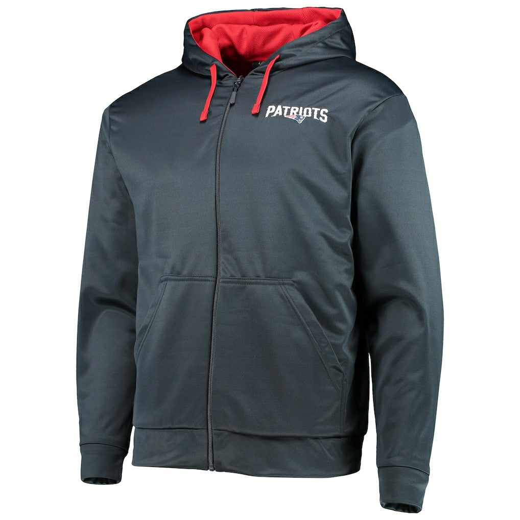 New England Patriots Dunbrooke Apprentice Full-Zip Hoodie Navy/Red | NFL