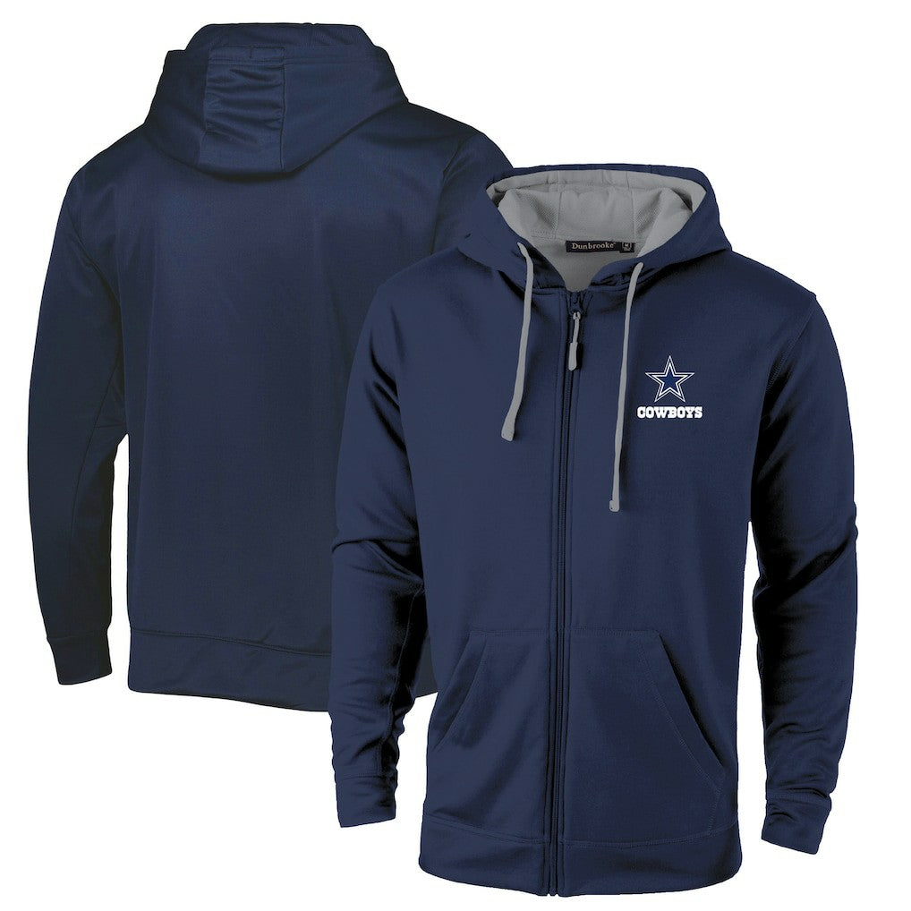 Dallas Cowboys Dunbrooke Apprentice Full-Zip Hoodie Navy/Gray | NFL