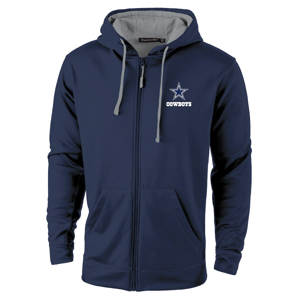 Dallas Cowboys Dunbrooke Apprentice Full-Zip Hoodie Navy/Gray | NFL
