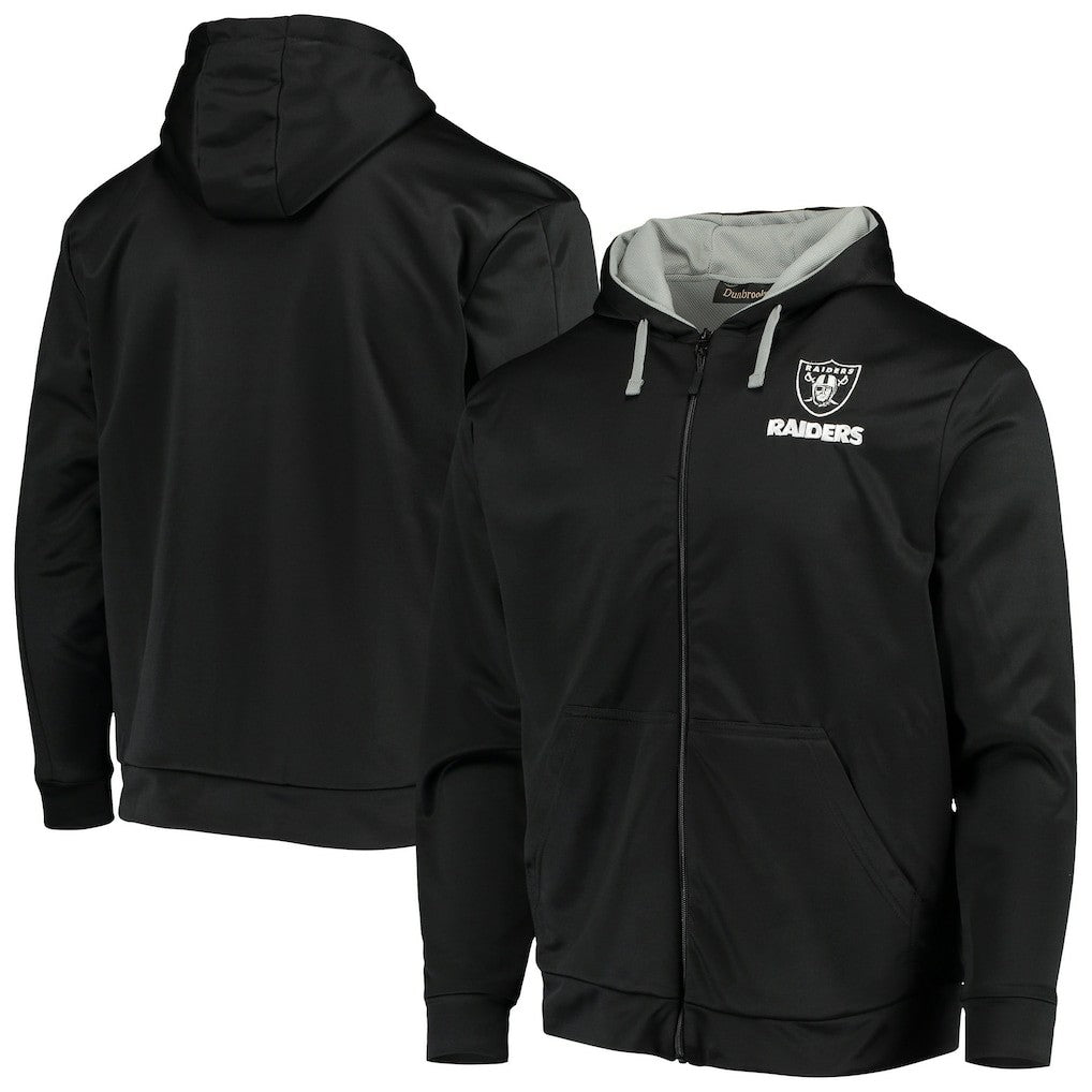 Las Vegas Raiders Dunbrooke Apprentice Full-Zip Hoodie Black/Gray | NFL