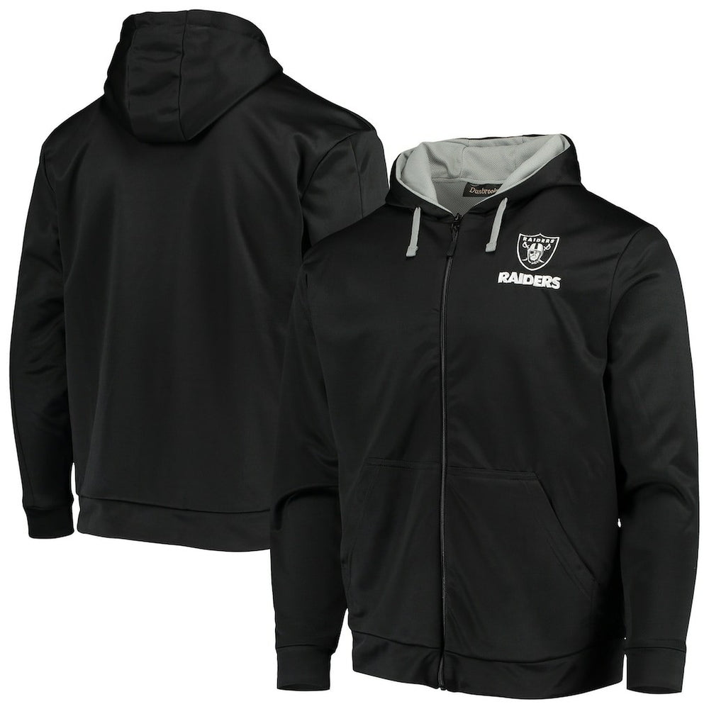 Las Vegas Raiders Dunbrooke Apprentice Full-Zip Hoodie Black/Gray | NFL