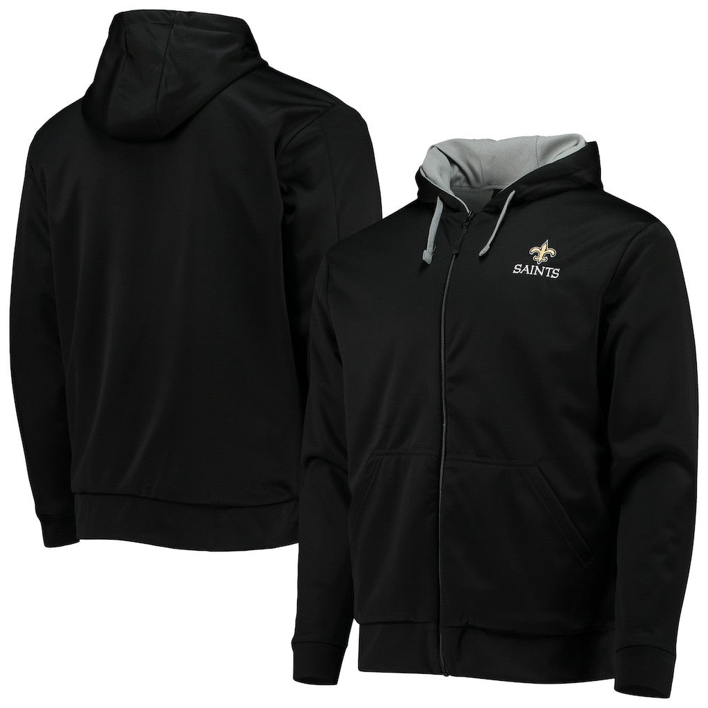 New Orleans Saints Dunbrooke Apprentice Full-Zip Hoodie Black/Gray | NFL
