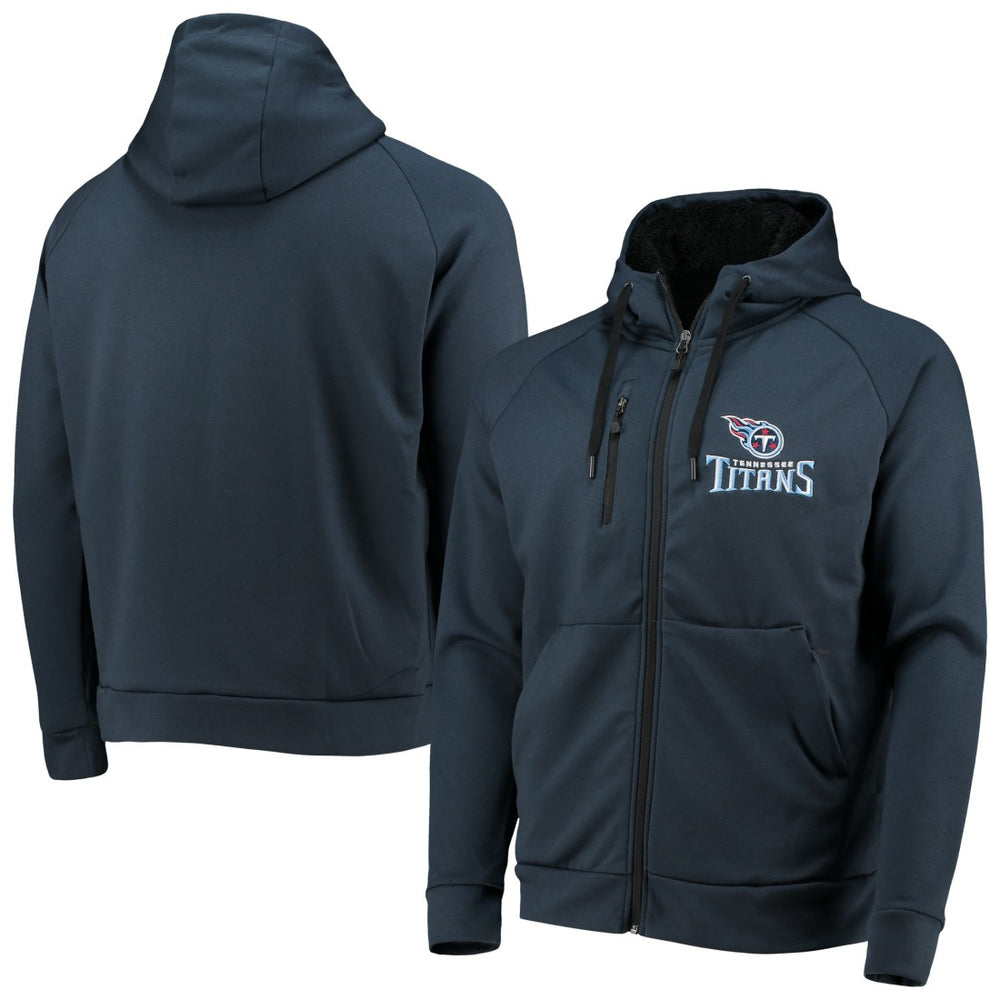 Tennessee Titans Dunbrooke Shag Tri-Blend Full-Zip Raglan Hoodie Navy | NFL