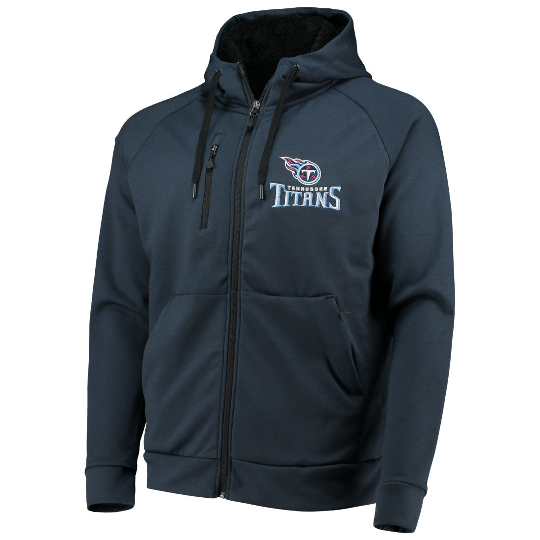 Tennessee Titans Dunbrooke Shag Tri-Blend Full-Zip Raglan Hoodie Navy | NFL