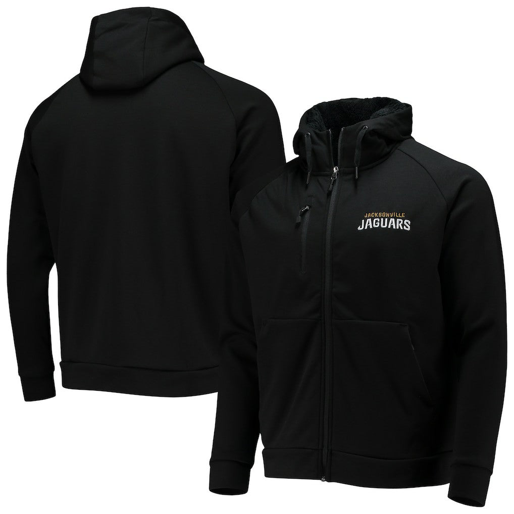 Jacksonville Jaguars Dunbrooke Shag Tri-Blend Full-Zip Raglan Hoodie Black | NFL