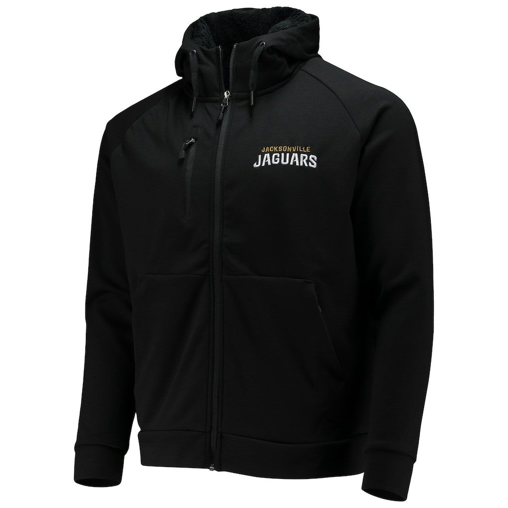 Jacksonville Jaguars Dunbrooke Shag Tri-Blend Full-Zip Raglan Hoodie Black | NFL
