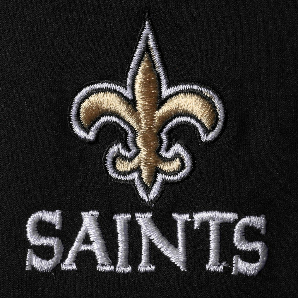 New Orleans Saints Dunbrooke Shag Tri-Blend Full-Zip Raglan Hoodie Black | NFL