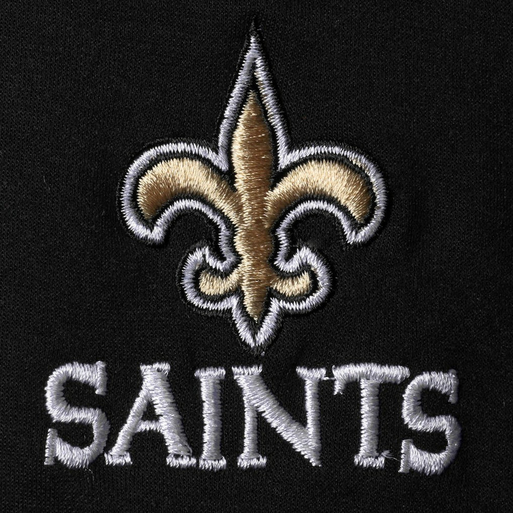 New Orleans Saints Dunbrooke Shag Tri-Blend Full-Zip Raglan Hoodie Black | NFL
